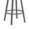 Armen Living Fargo 30" Counter Height Metal Barstool in Mineral Finish with Black Faux Leather LCFA30BAMFBL - alternate 4